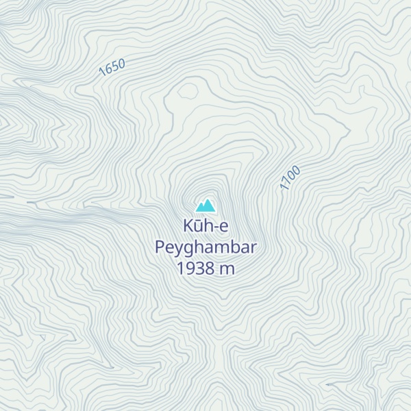 Map of Kūh-e Peyghambar