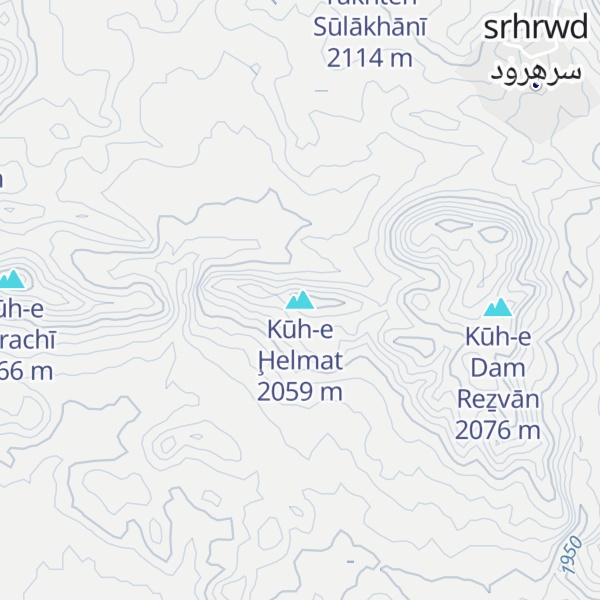 Map of Kūh-e Ḩelmat