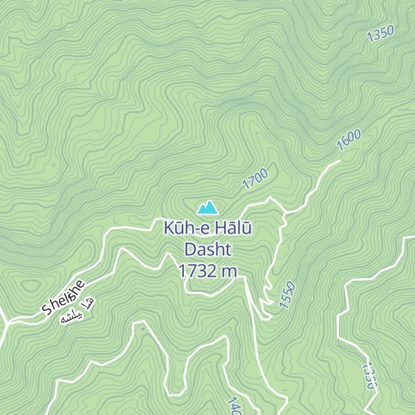 Map of Kūh-e Hālū Dasht