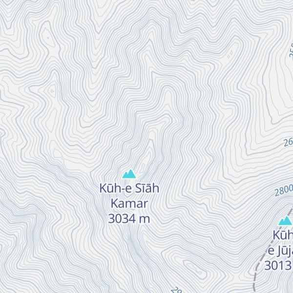 Map of Kūh-e Bar Zīgarān