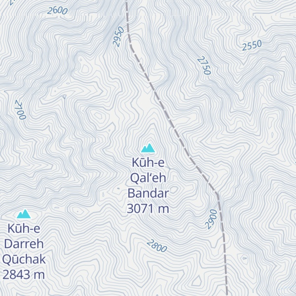 Map of Kūh-e Qal‘eh Bandar