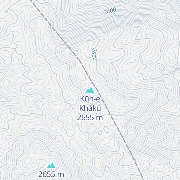 Map of Kūh-e Khākū
