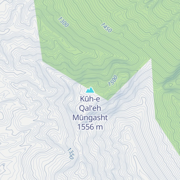 Map of Kūh-e Qal‘eh Mūngasht