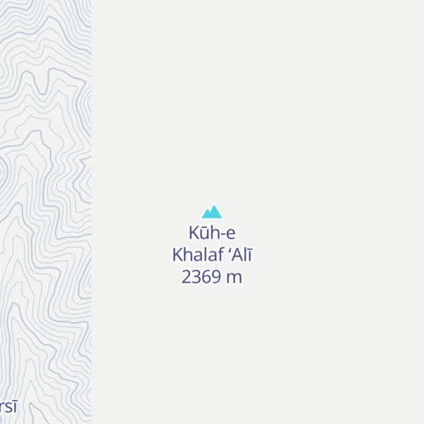 Map of Kūh-e Khalaf ‘Alī