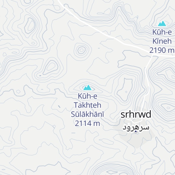 Map of Kūh-e Takhteh Sūlākhānī