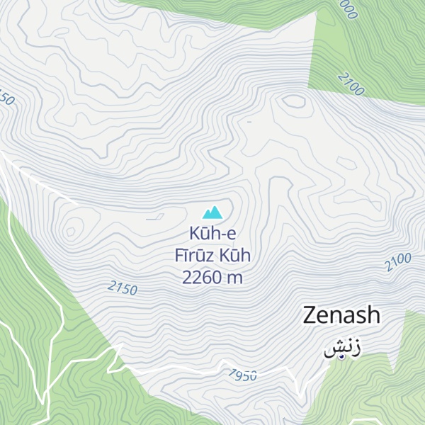 Map of Kūh-e Fīrūz Kūh