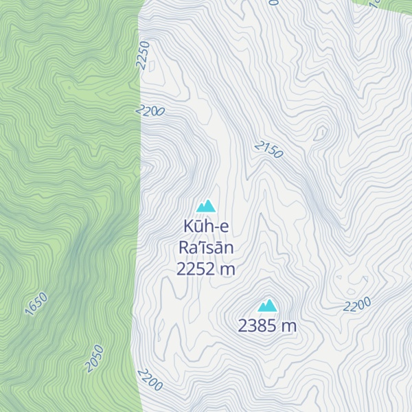 Map of Kūh-e Ra’īsān