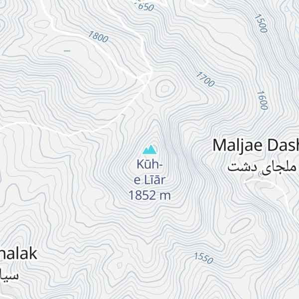 Map of Kūh-e Līār