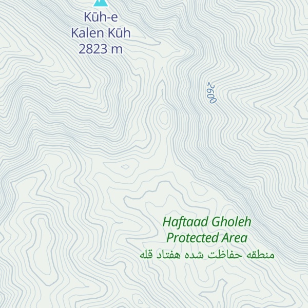 Map of Kūh-e ‘Amalmeh