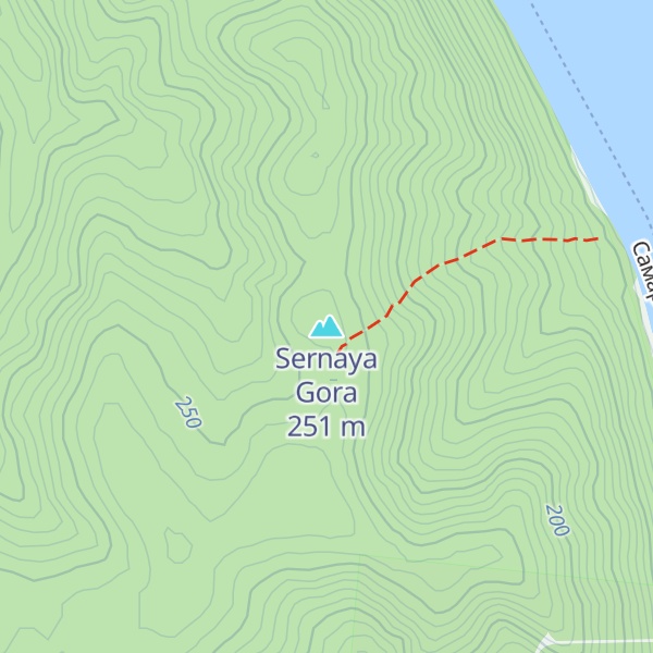 Map of Sernaya Gora