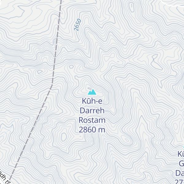 Map of Kūh-e Darreh Rostam