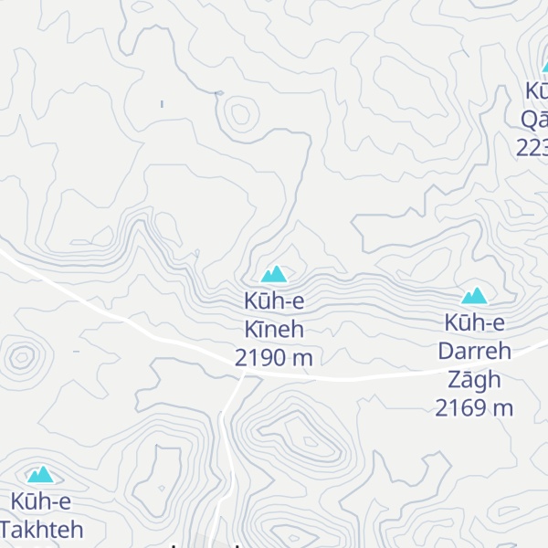 Map of Kūh-e Kīneh