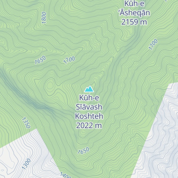 Map of Kūh-e Sīāvash Koshteh