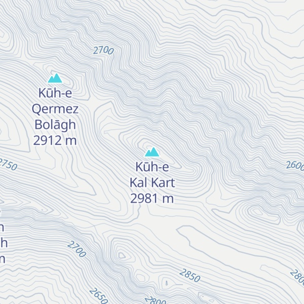 Map of Kūh-e Kal Kart