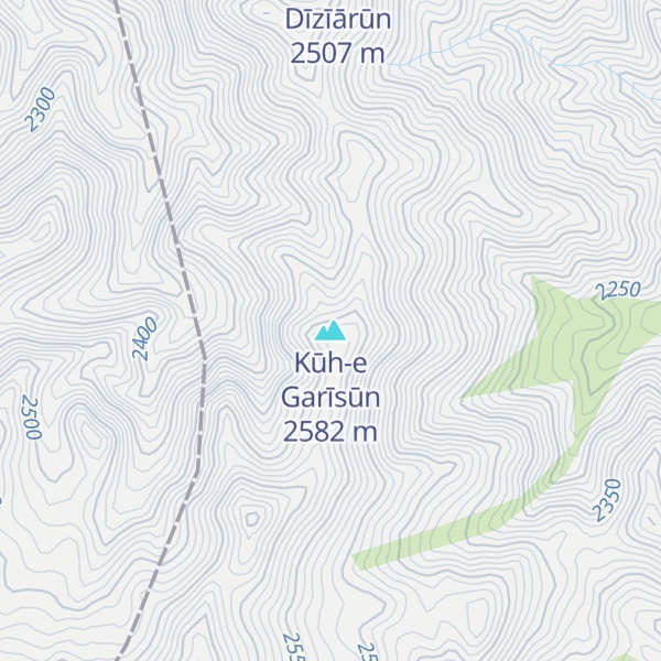 Map of Kūh-e Garīsūn