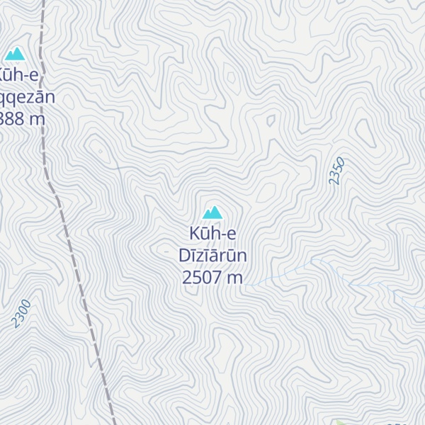 Map of Kūh-e Dīzīārūn