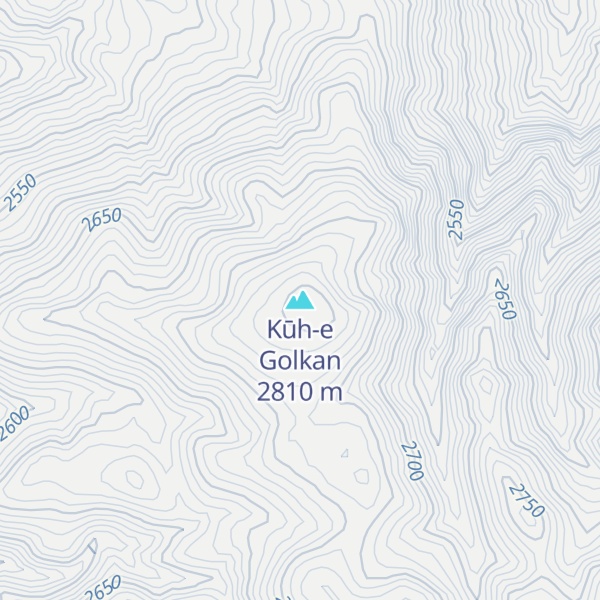 Map of Kūh-e Golkan