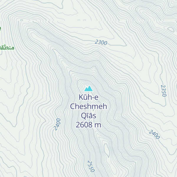 Map of Kūh-e Cheshmeh Qīās