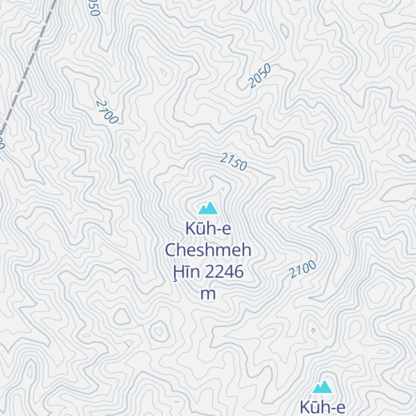 Map of Kūh-e Cheshmeh Ḩīn