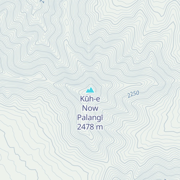 Map of Kūh-e Now Palangī