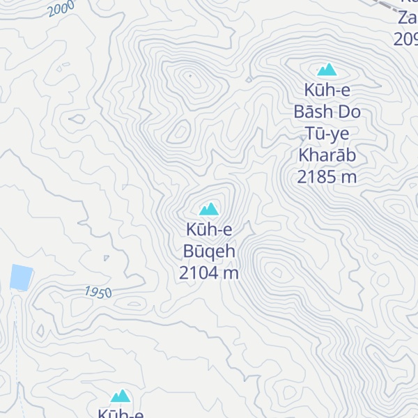 Map of Kūh-e Būqeh