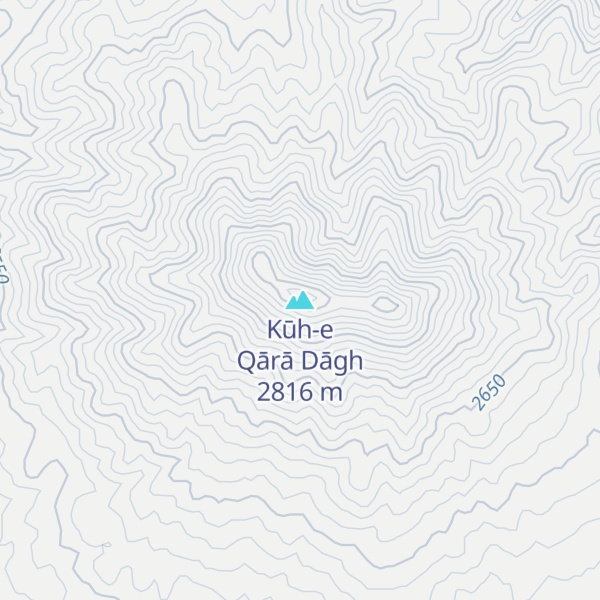 Map of Kūh-e Qārā Dāgh