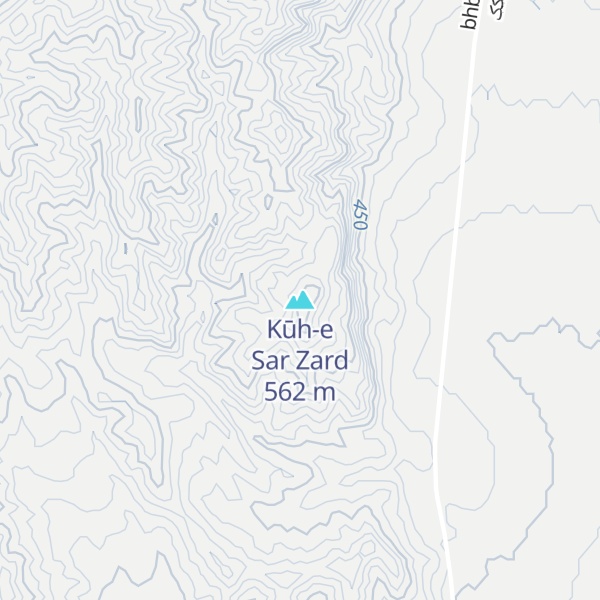 Map of Kūh-e Sar Zard