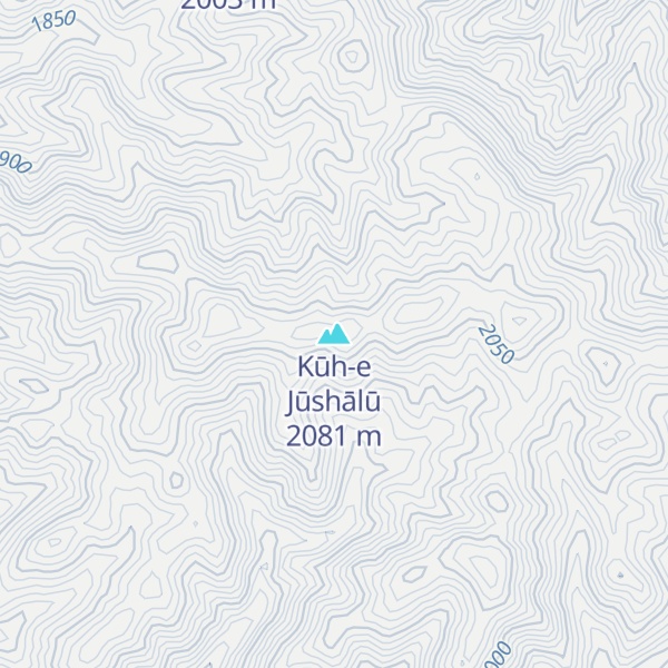 Map of Kūh-e Jūshālū
