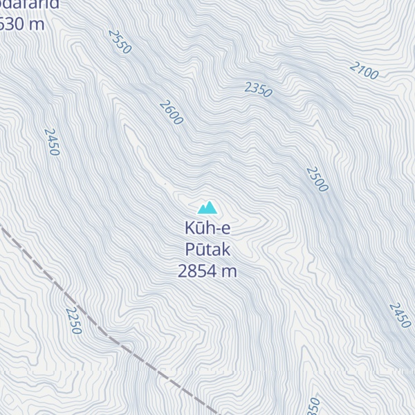 Map of Kūh-e Pūtak