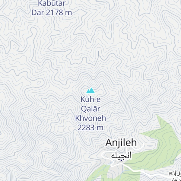 Map of Kūh-e Qalār Khvoneh