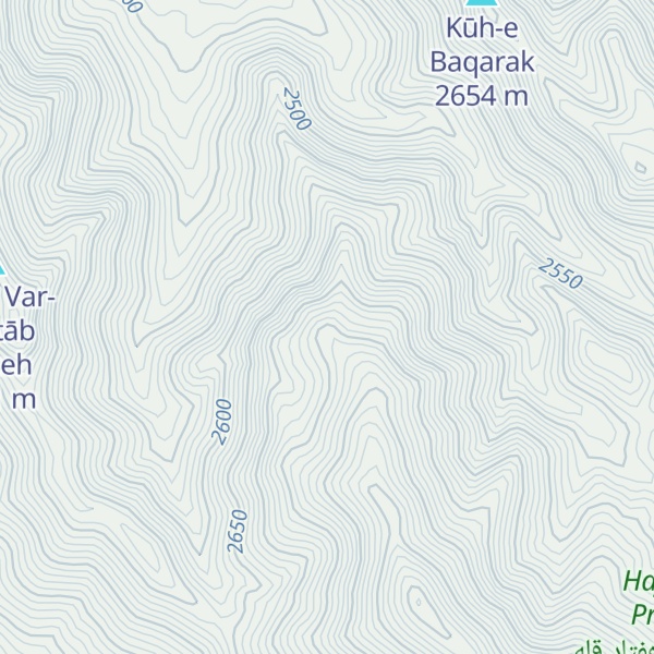 Map of Kūh-e Khāl Sefīd