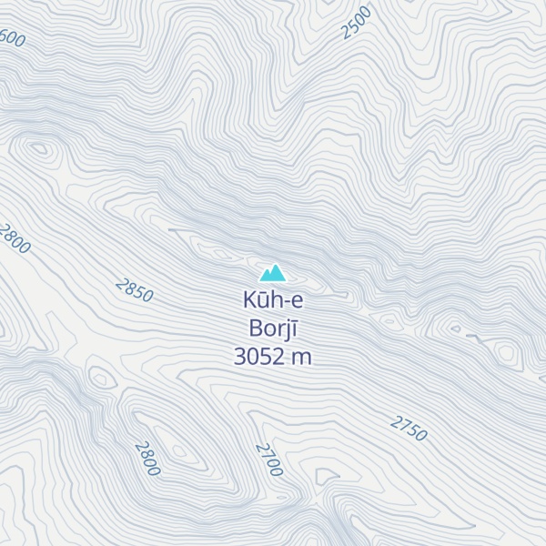 Map of Kūh-e Borjī