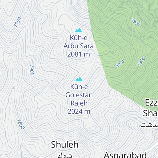Map of Kūh-e Golestān Rajeh