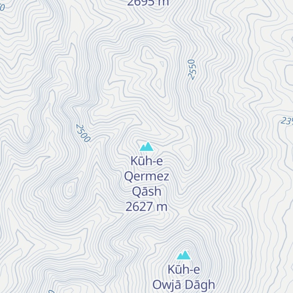 Map of Kūh-e Qermez Qāsh