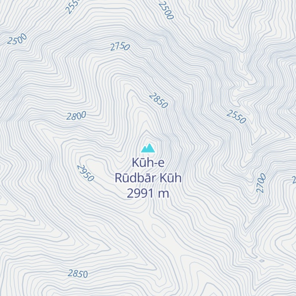 Map of Kūh-e Rūdbār Kūh