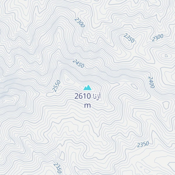 Map of آزنا