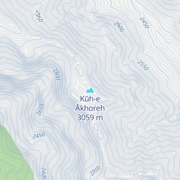 Map of Kūh-e Ākhoreh