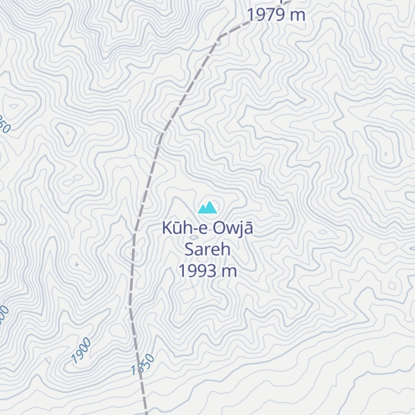 Map of Kūh-e Owjā Sareh