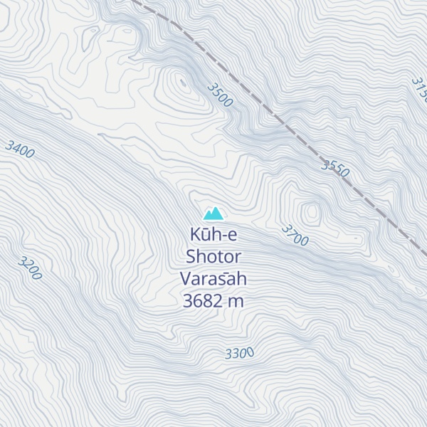 Map of Kūh-e Shotor Varas̄ah
