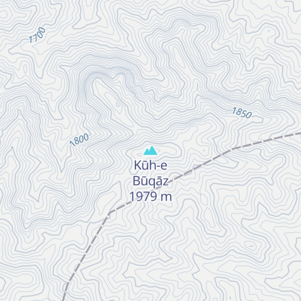Map of Kūh-e Būqāz