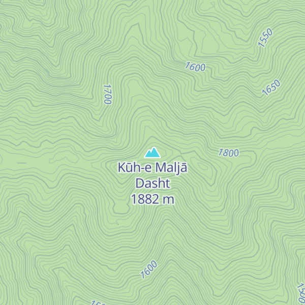 Map of Kūh-e Maljā Dasht