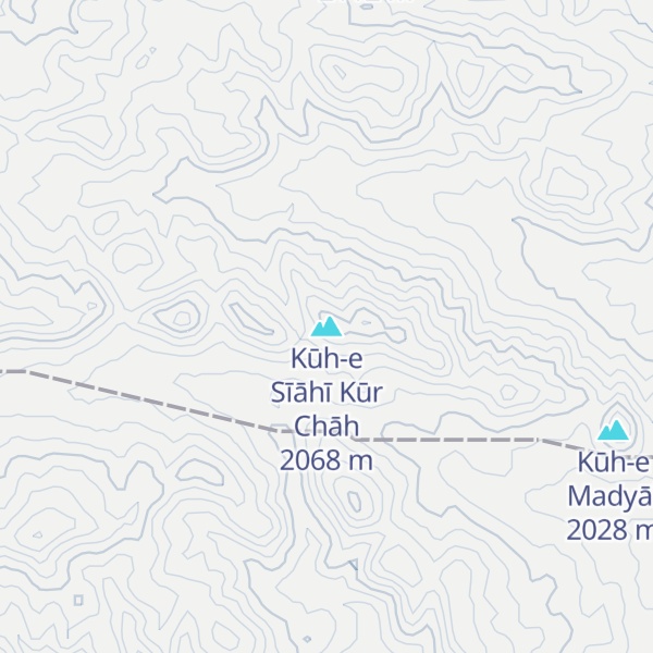 Map of Kūh-e Sīāhī Kūr Chāh
