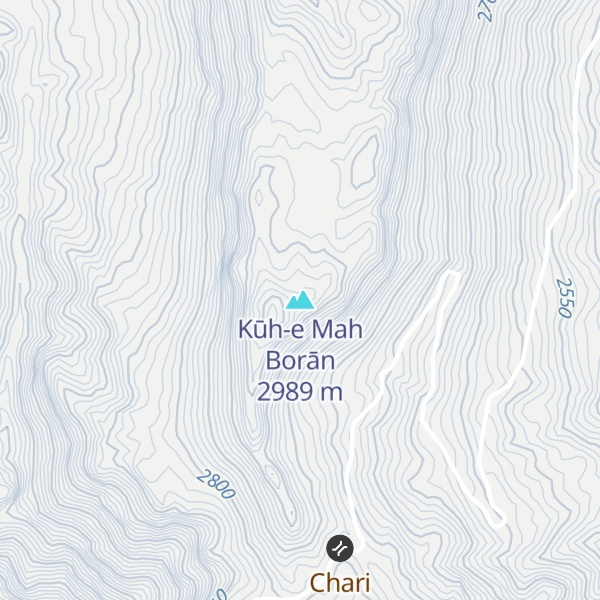 Map of Kūh-e Mah Borān