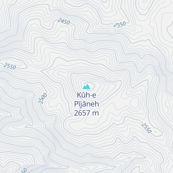 Map of Kūh-e Pījāneh