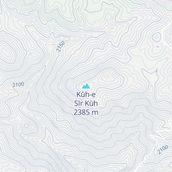 Map of Kūh-e Sīr Kūh