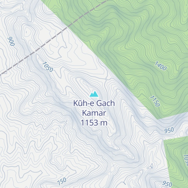 Map of Kūh-e Gach Kamar