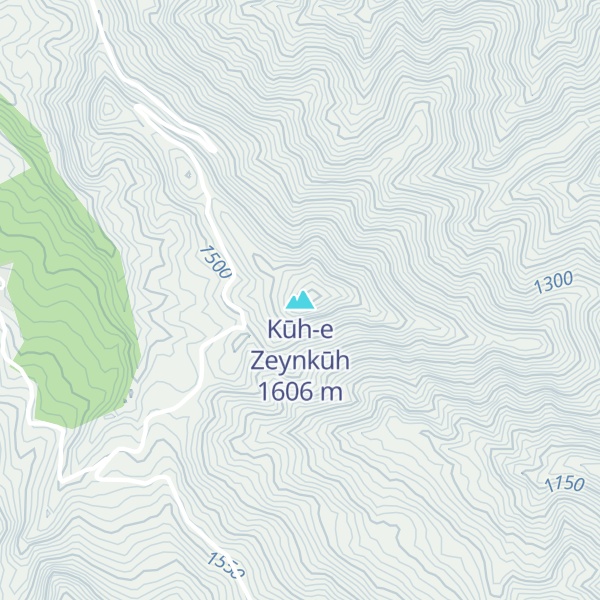 Map of Kūh-e Zeynkūh