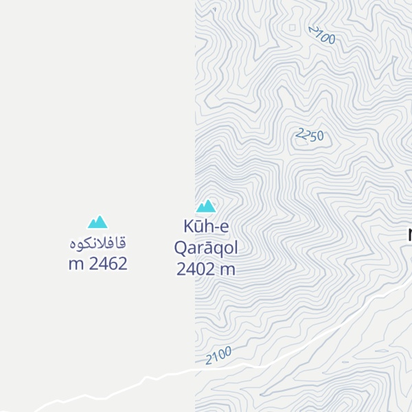 Map of Kūh-e Qarāqol