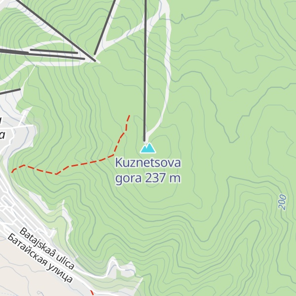 Map of Kuznetsova gora