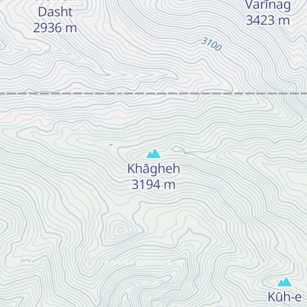 Map of Khāgheh